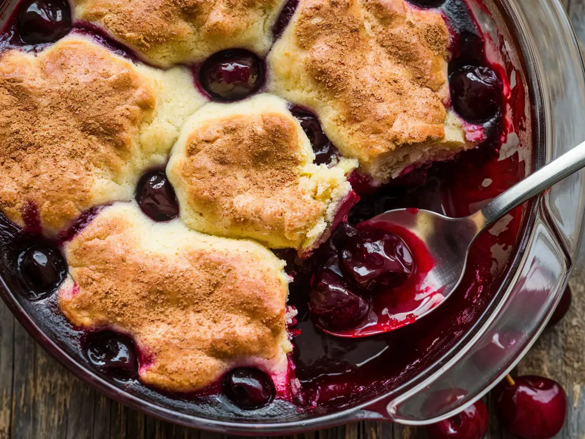 Easy Homemade Cherry Cobbler – Winter Dessert Favorite!