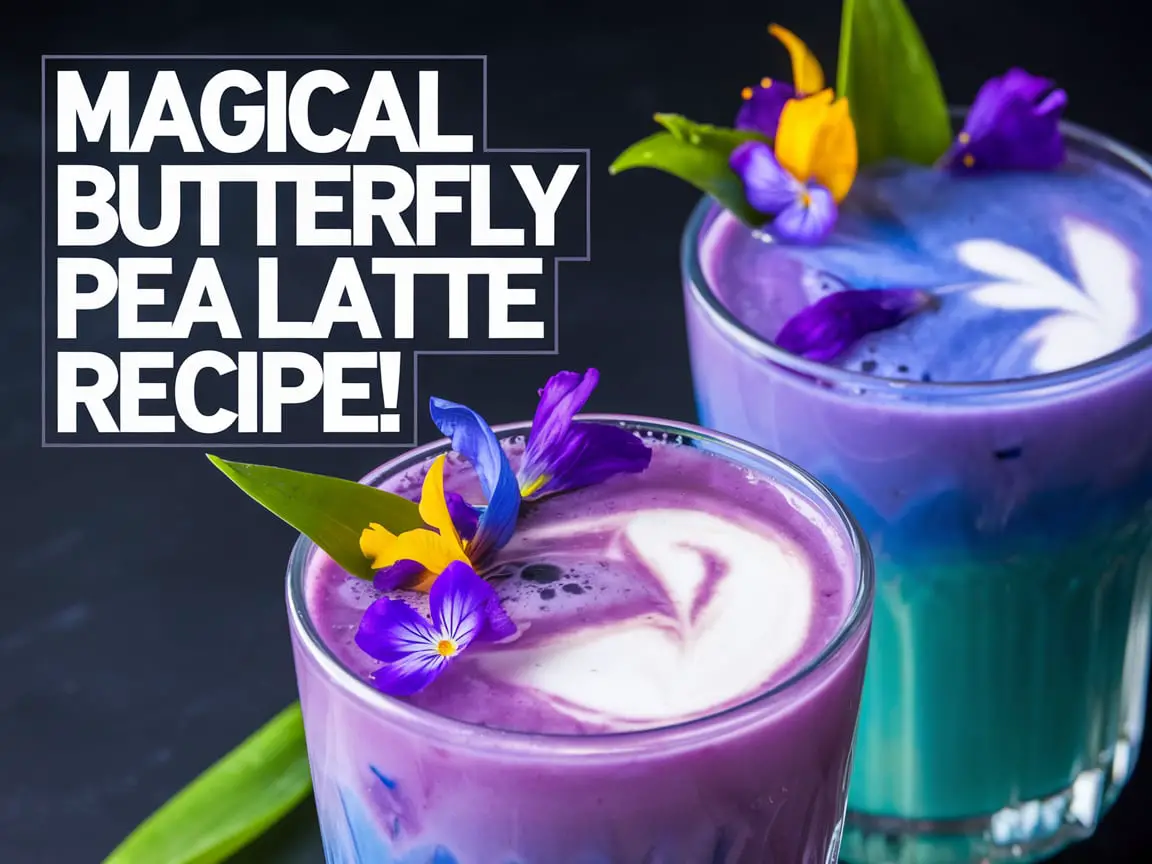 iced butterfly pea flower latte recipe