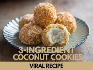 3-ingredient coconut cookies