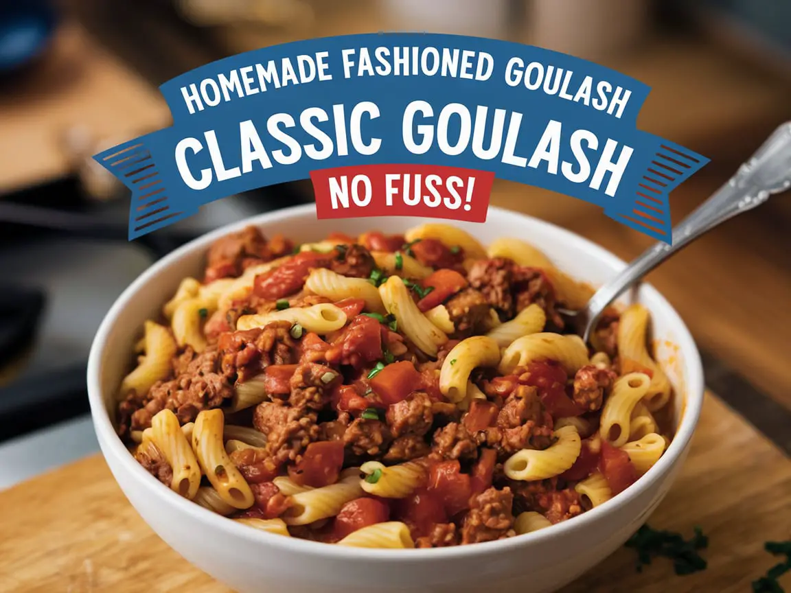 Homemade Fashioned Goulash