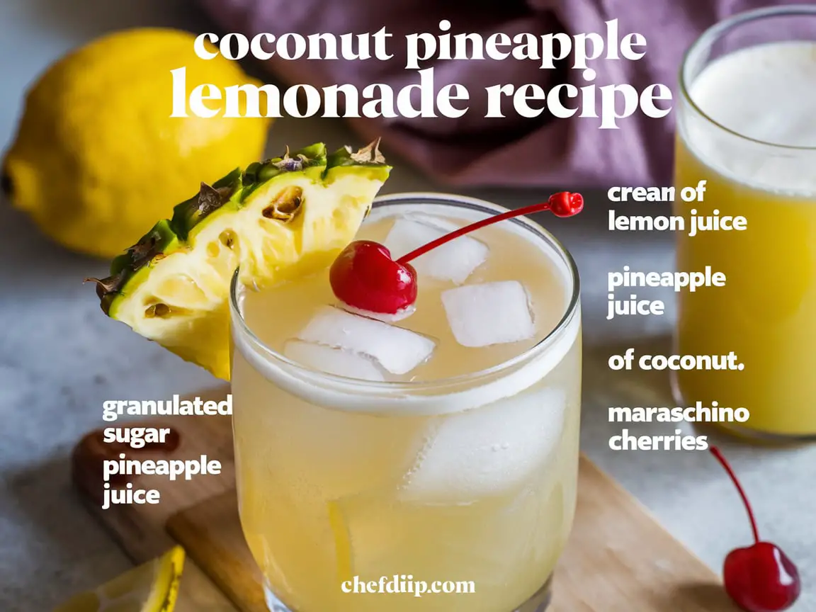 How to Make Pineapple Coconut Lemonade