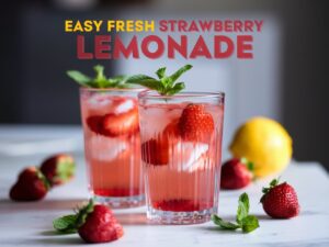 homemade strawberry lemonade